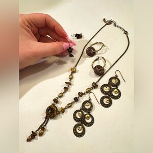 Brown Jewelry Lot